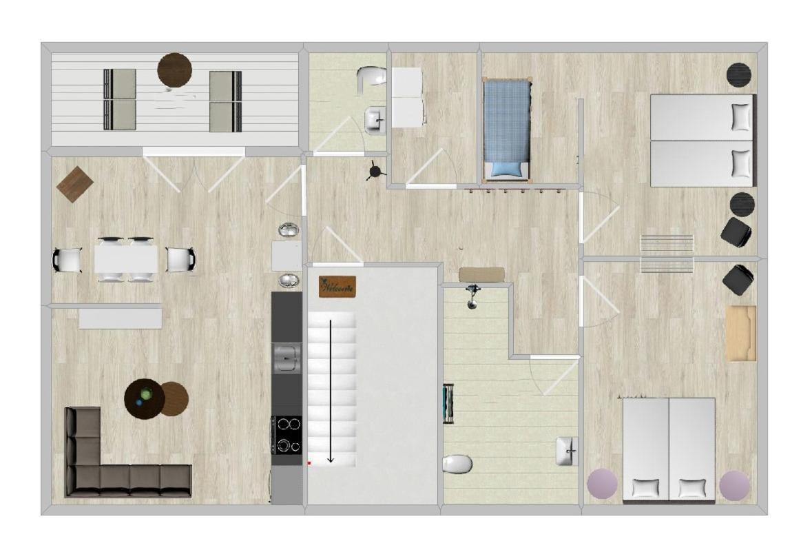 Schoenes Penthouse Duemmer See - Lembruch Hüde Exteriör bild